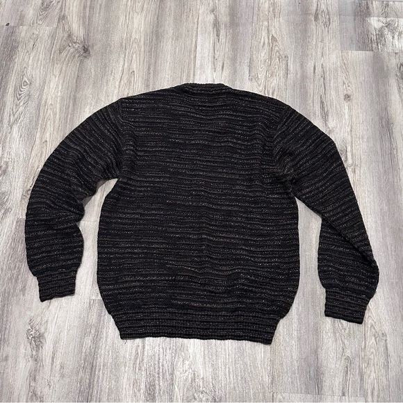 Vintage sweater Pronto Uomo Merino Wool Mix V-Neck Sweater Made in Italy L/52 - Picture 3 of 5